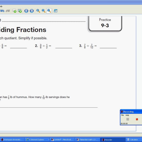9-3 Dividing Fractions