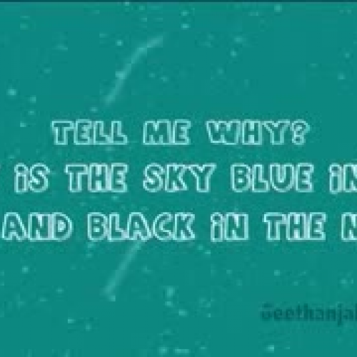 Why is the sky blue in the day and black in t