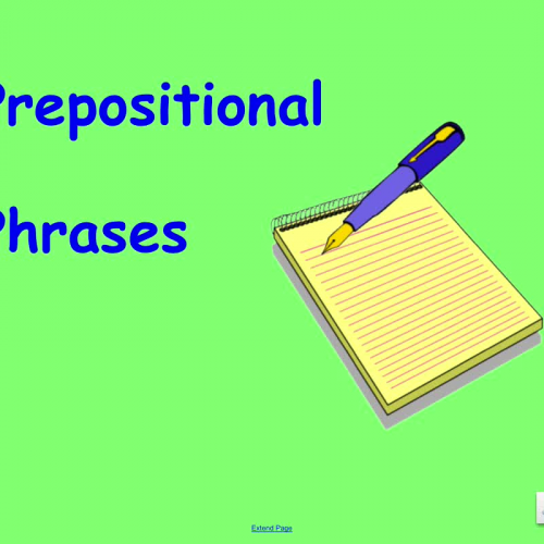 Prepositional Phrases