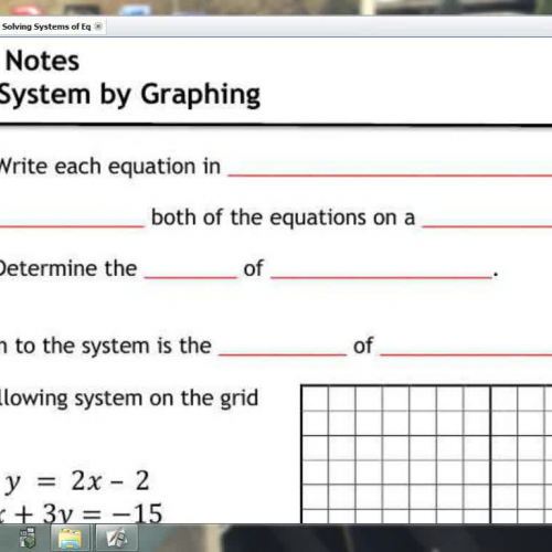 L2-Solving a System by Graphing