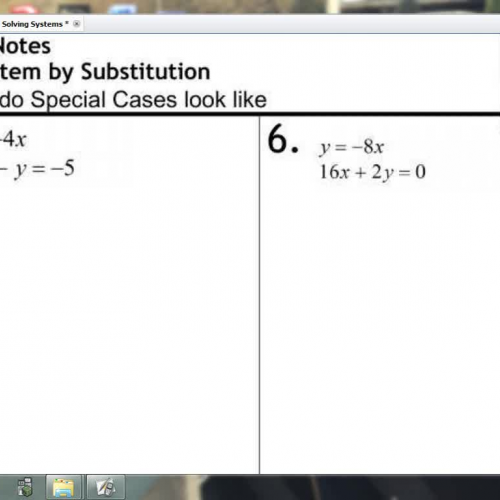 L3(Part 2)-Solving Systems by Substitution -S