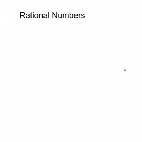 rational numbers