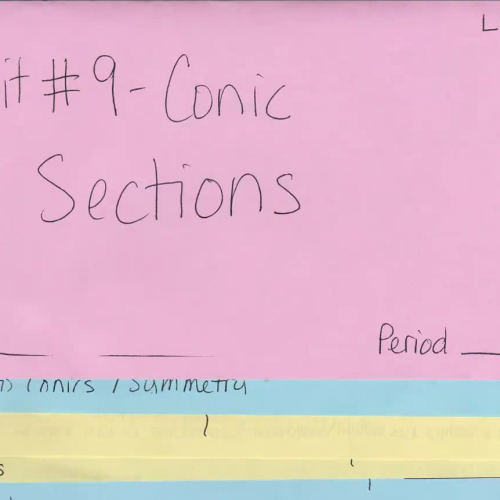 Unit 9 - Conic Sections - Circles