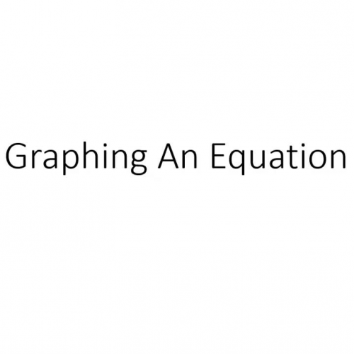 Graphing an equation
