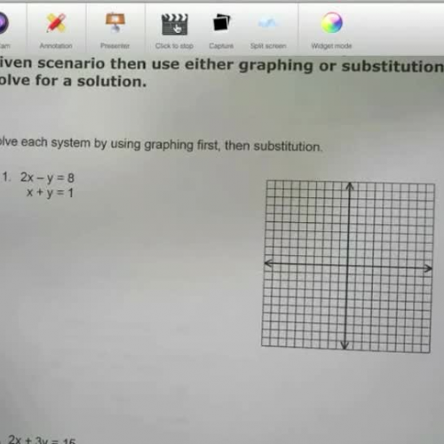 PAP 4-1 Day 3 Graphing and Substitution of Sy