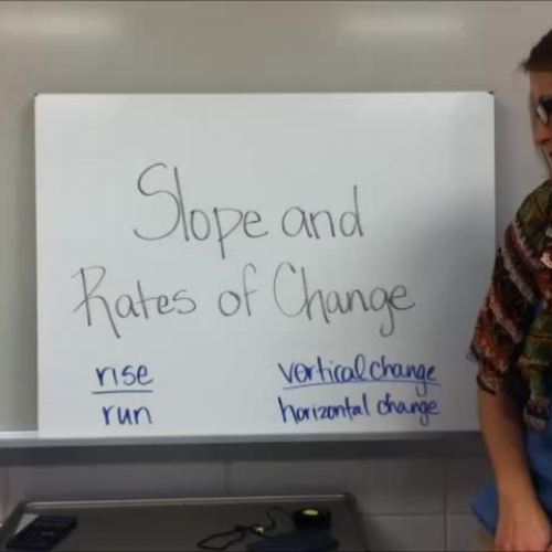 5-3 Slope and Rate of Change