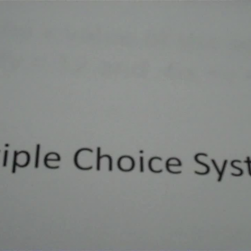 Multiple Choice Systems a
