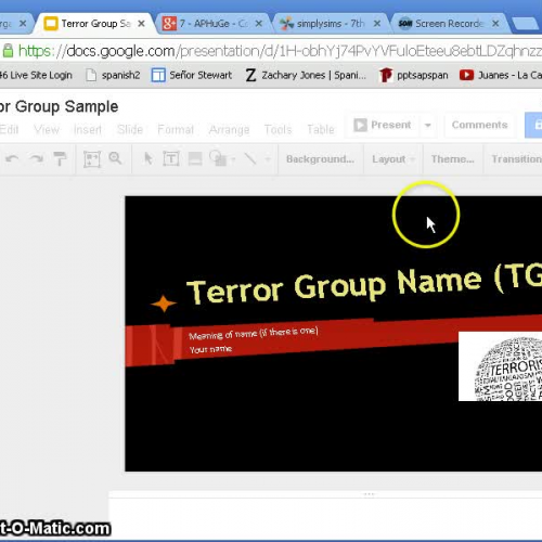 Posting Presentation to Community