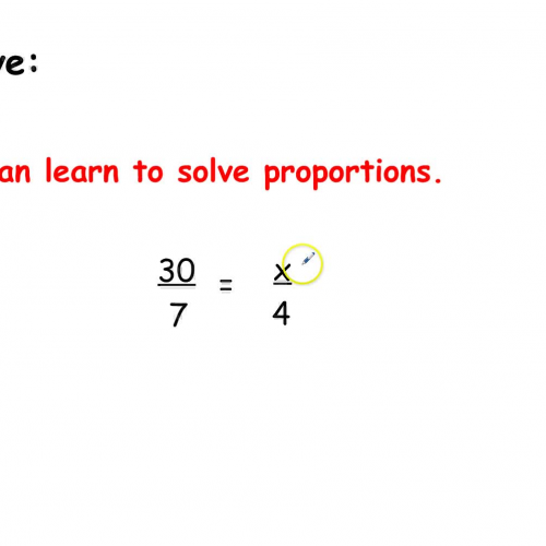 7-4 Proportions