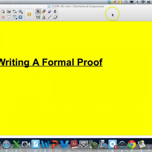 AG-1.5 Writing a Formal Proof