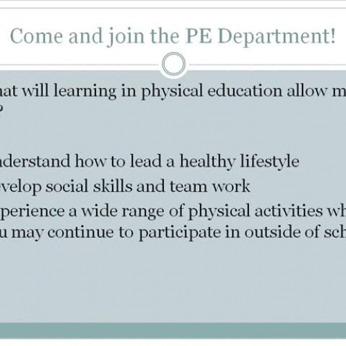 St Margaret’s Academy - PE