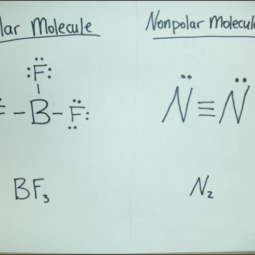 polar and nonpolar molecule