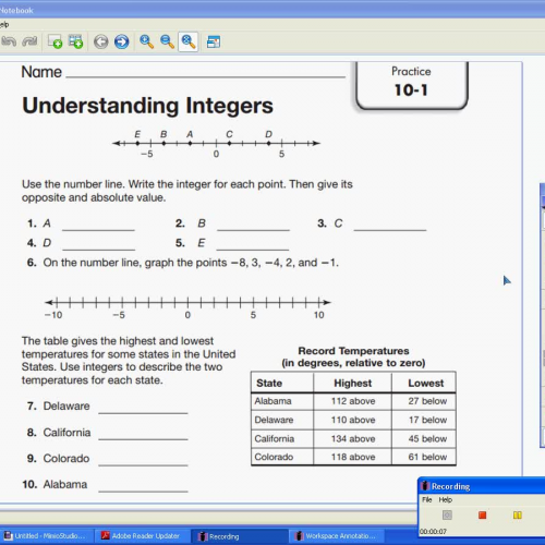 10-1 Understanding Integers