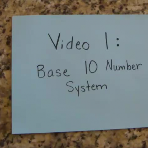 Grade 1-Base 10 System