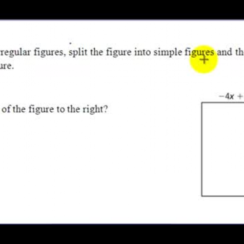 8-2 Example 4 Area of an Irregular Shape with