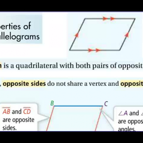 Geometry A 6-2 Properties of Parallelograms