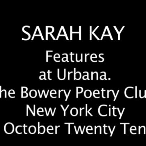Sarah Kay performs &#8217;Forest Fires&#8217;