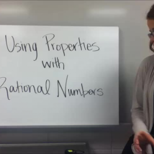 6-3 Using Properties with Rational Numbers
