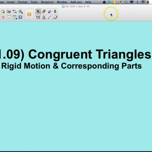 AG-1.09 Congruent Triangles (Rigid Motion &am