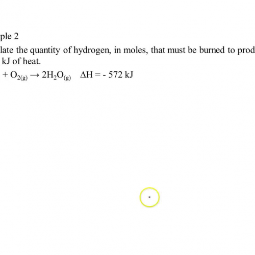 ex 2 - calc amount of reactant in moles