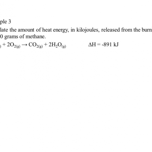 ex 3 - calc energy released from grams