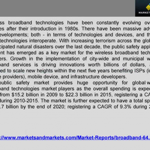 Broadband Market 2015