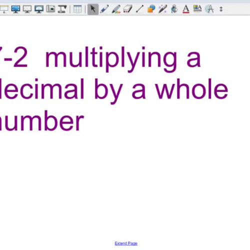 7-2 multiplying decimal by whole