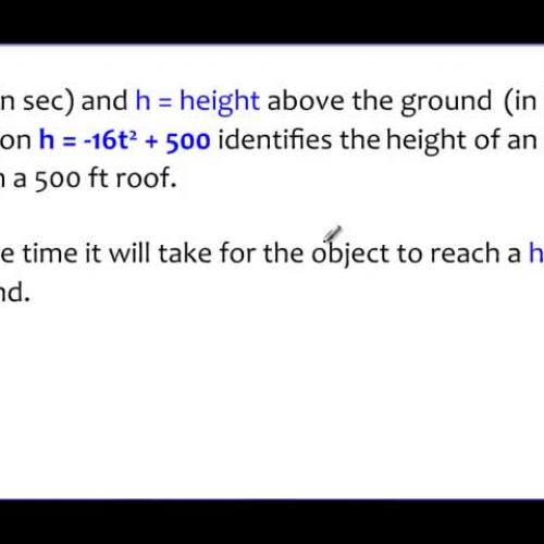 9-3 Example 1 Solving by Square Root Method