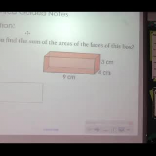 Surface Area and Nets Video Pt.1