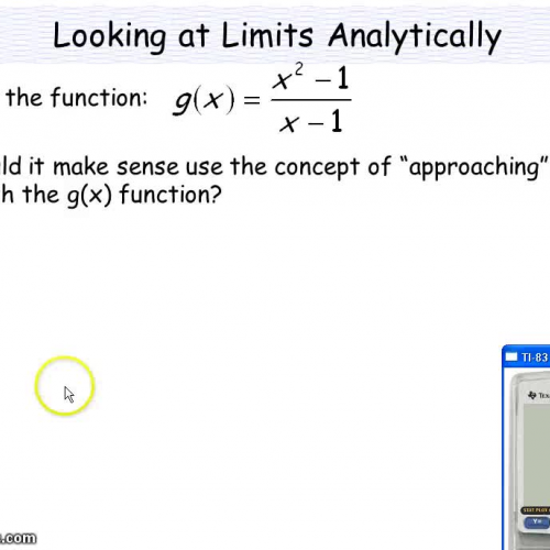 Limits analytically intro
