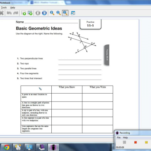 11-1 Basic Geometric Ideas