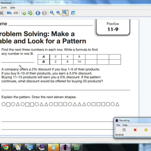 11-9 Problem Solving