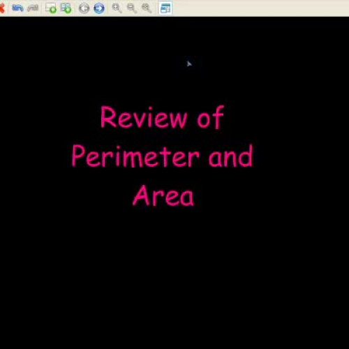 Perimeter and Area Review