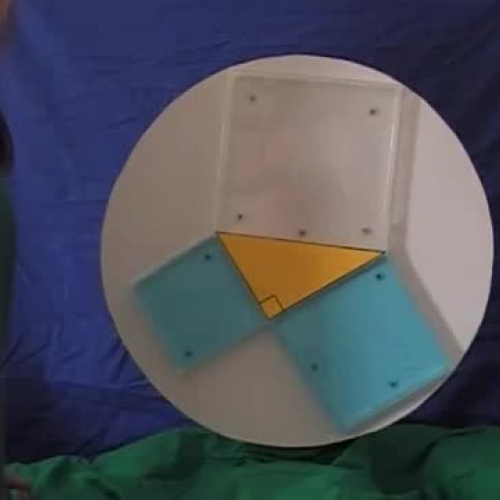 Pythagorean theorem water demo