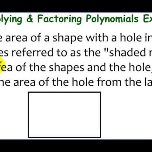 8-2 Example 3 Area of a Shaded Region and Fac