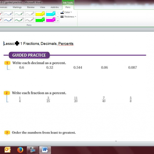 Lesson 6-1 Task 2 Guided Practice