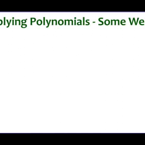 8-4 Example 1 Squaring A Binomial