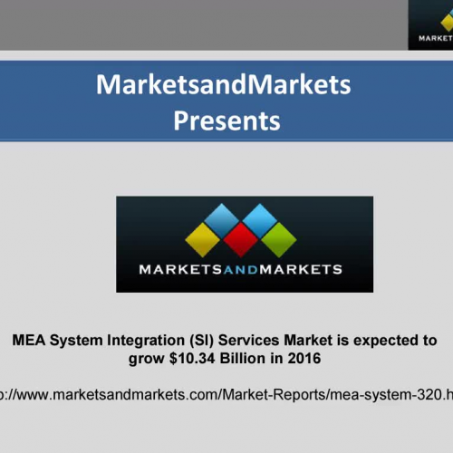 MEA System Integration (SI) Services Market i