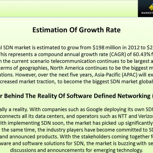 Global Software Defined Networking (SDN) Mark