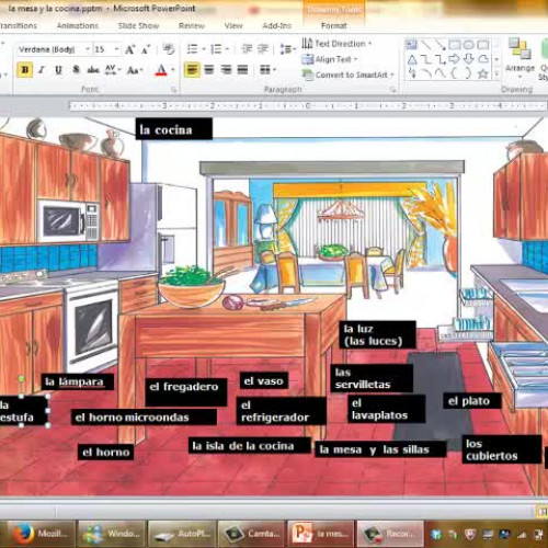 VOC-6, la cocina y la mesa