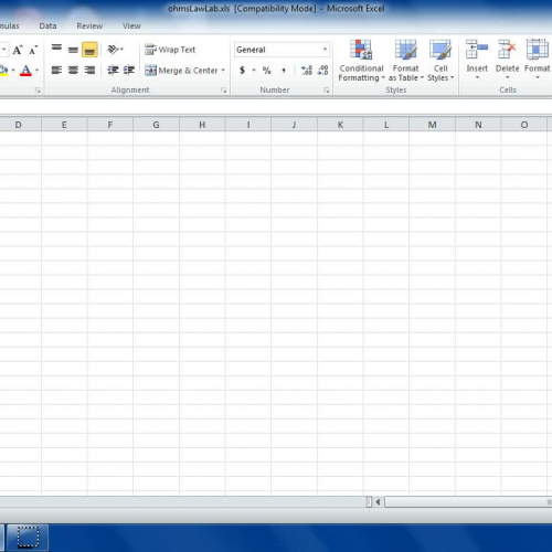 Creating a Scatter Plot in Excel