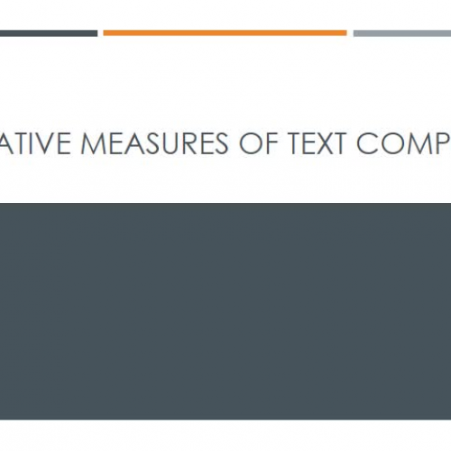 Quantitative Measures of Text Complexity Powe
