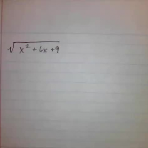 Special Examples of Simplifying Radicals