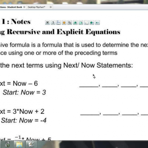 L 1 -Writing Recursive and Explicit Equations