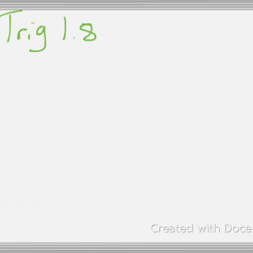 Trigonometry 1.8