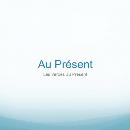 F3-R?vision des Verbes de Fran?ais II (Video)
