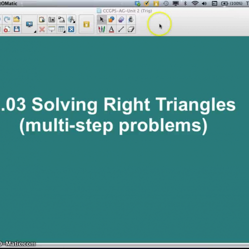 AG-2.03 Solving Right Triangles (multi-step)