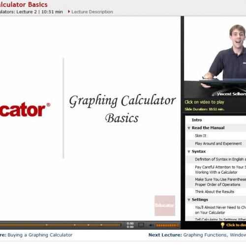 Precalculus: Graphing Calculator Basics | Edu