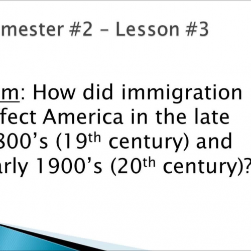 Semester #2 Lesson #3