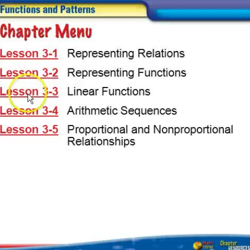 3-3 Linear Functions